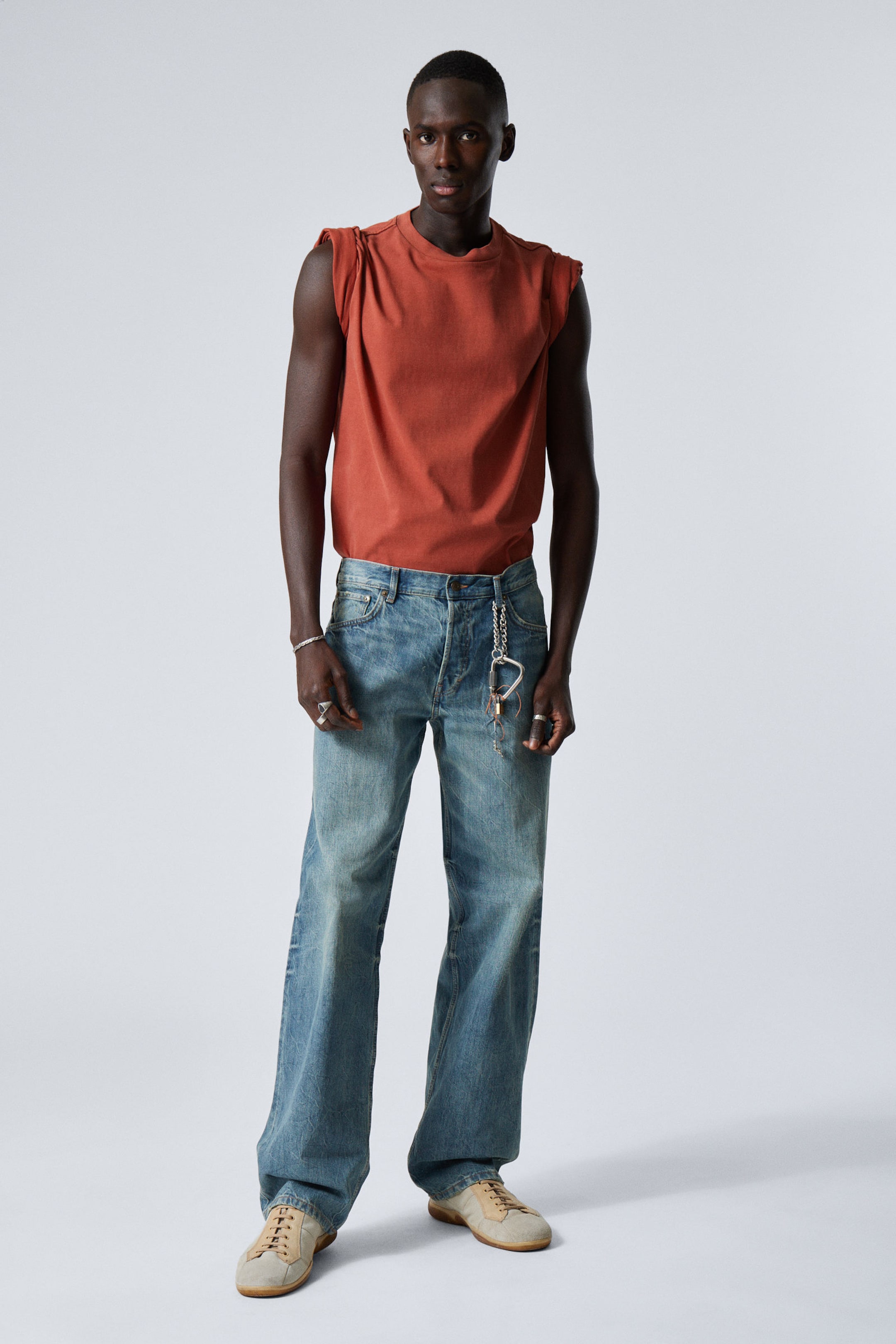 #79829D - Sphere Low Rise Loose Straight Leg Jeans - 1