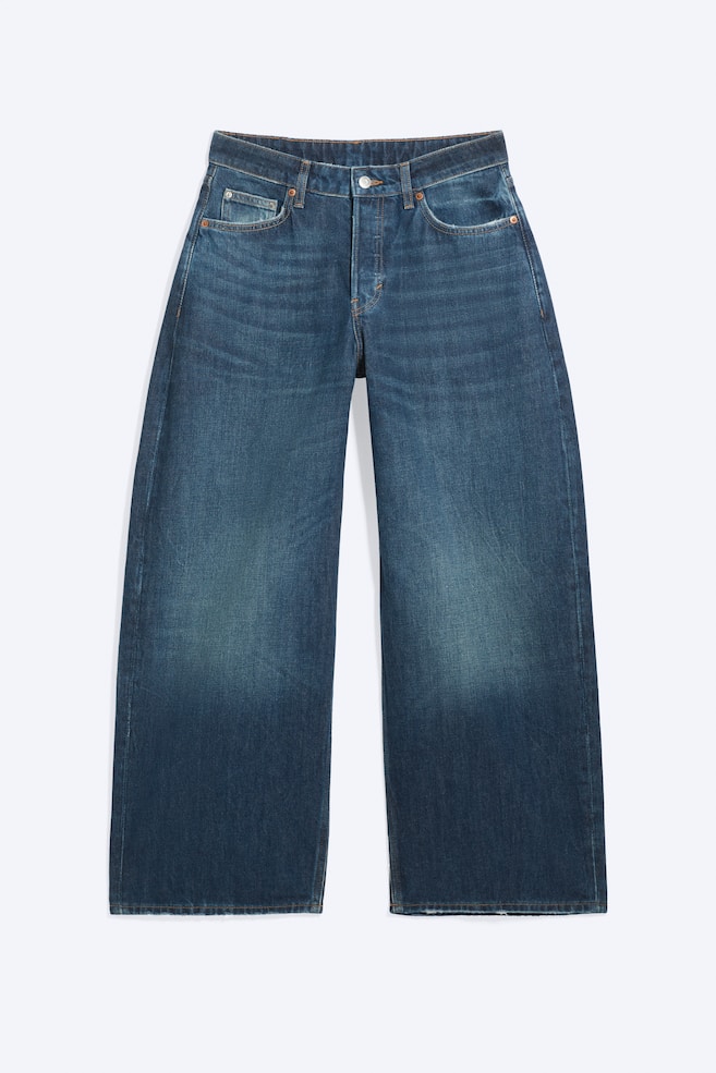 Andromeda Low Waist Loose Baggy Jeans - Lightning Blue - Mittelblau/Stirrup Blue - Mittelblau/Blue Rinse - Dunkelblau - 1
