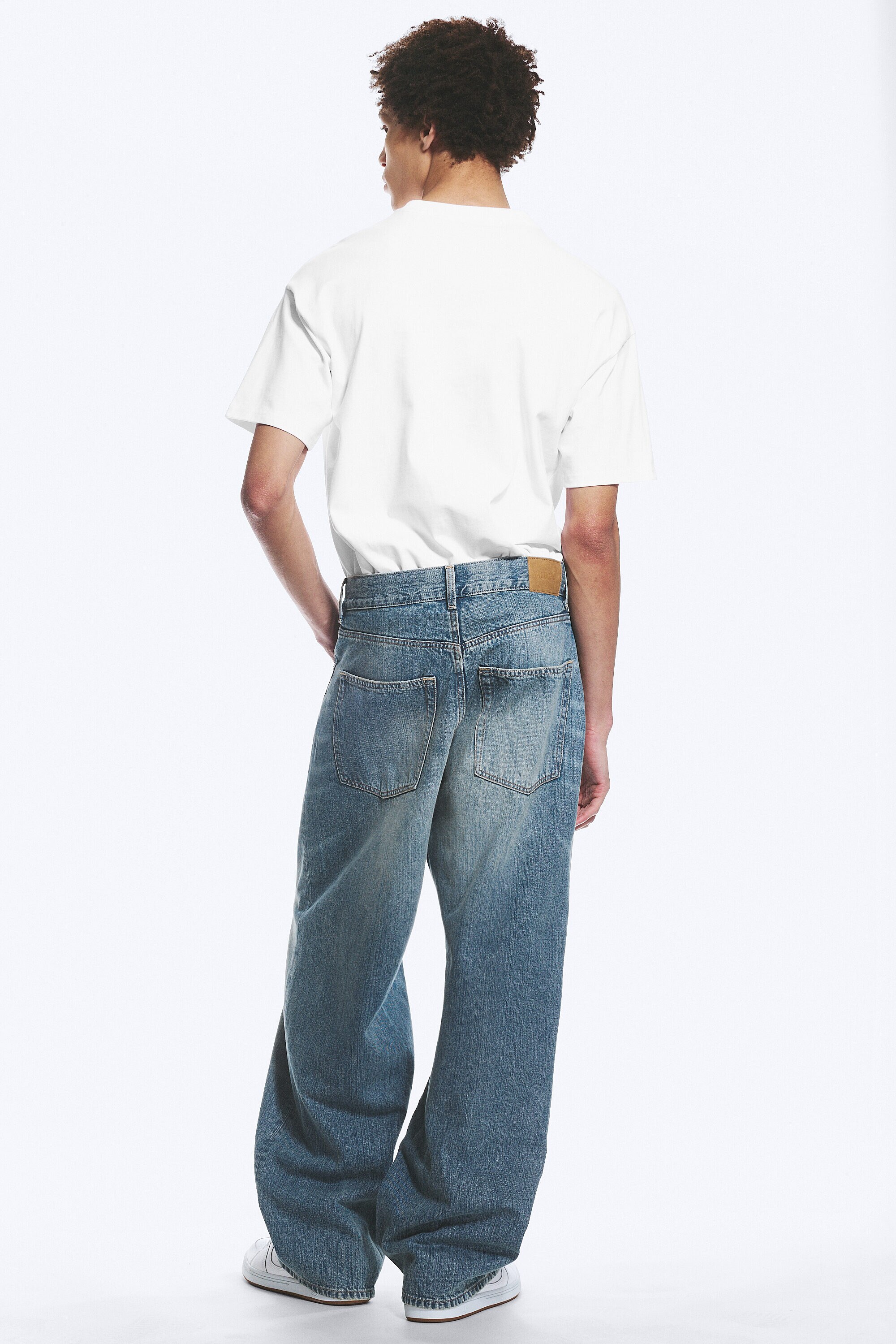astro loose extra baggy jeans - Blue Stream | Weekday WW