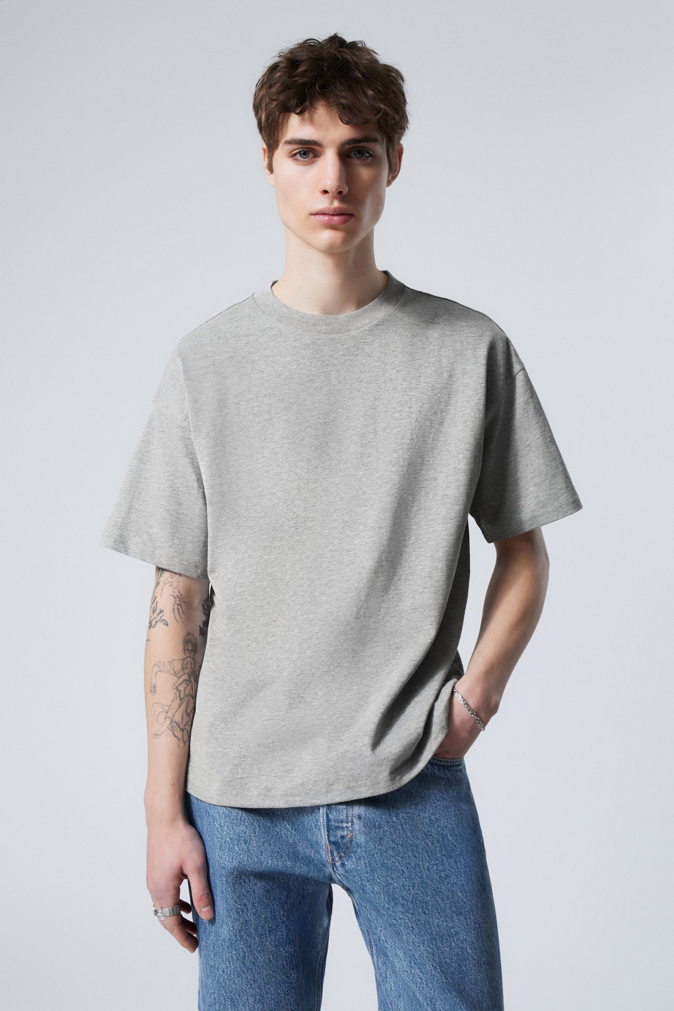 #A5A5A5 - Great Boxy Heavyweight T-Shirt - 1