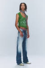 Whiped – blau - Boo Bootleg – Bootcut-Jeans mit niedriger Taille - 1