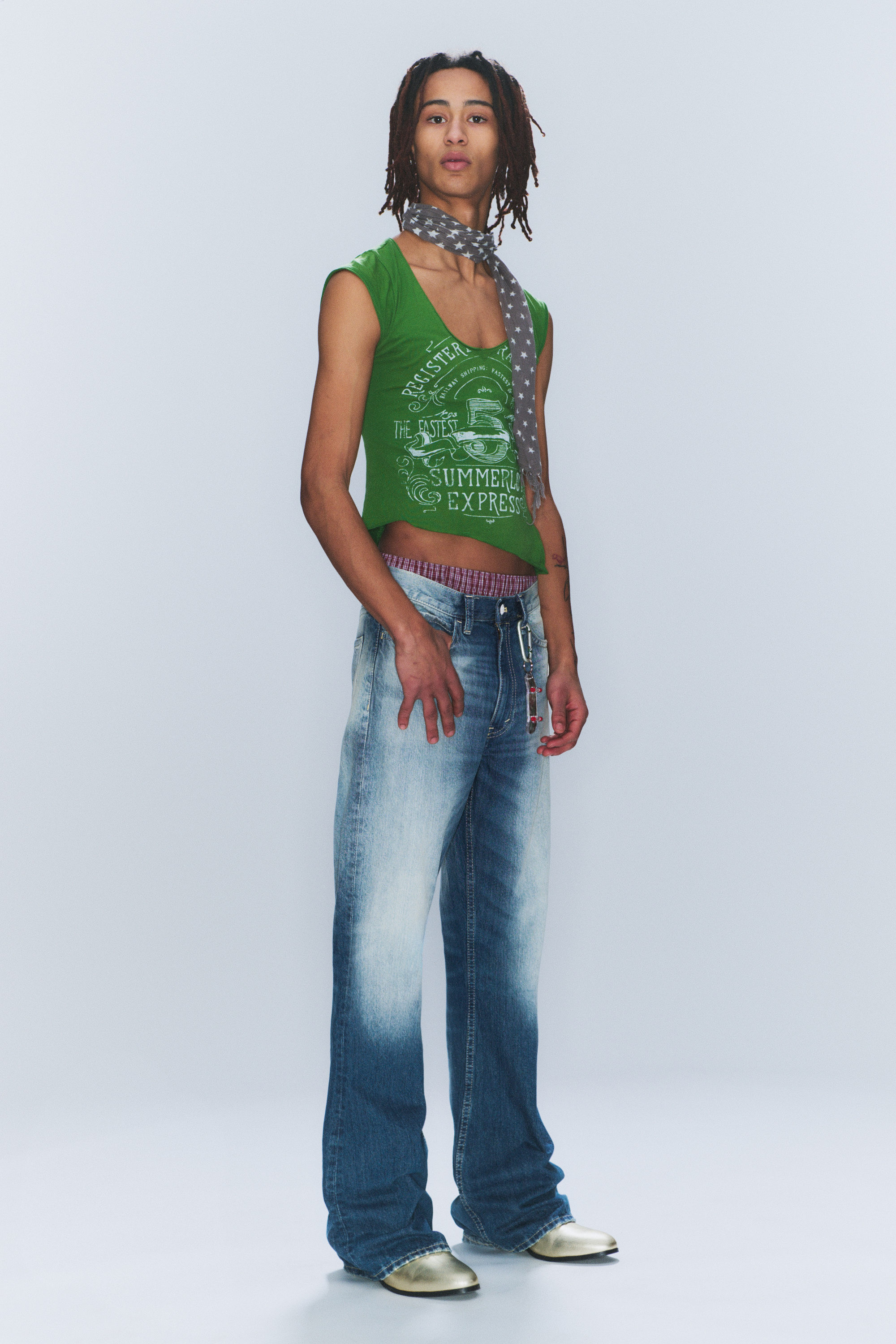 Whiped Blue - Boo Bootleg Low Waist Regular Bootcut Jeans - 2