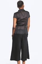 Taupe cendré clair - Chemise froissée à manches courtes - 4