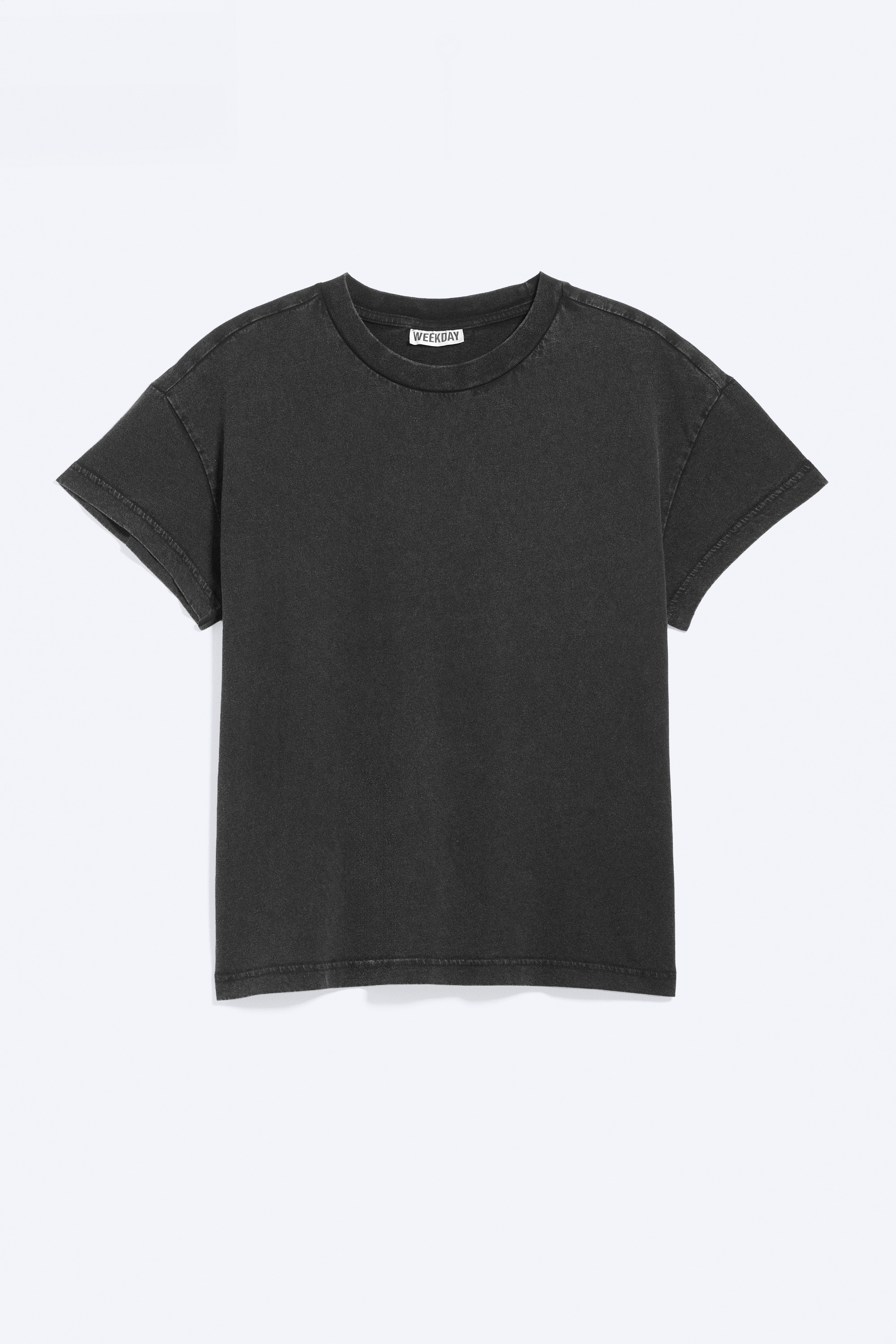 Bawełniany T-shirt z krótkim rękawem - Worn Black/Light Dusty Mole