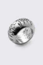 Silber - Markanter geprägter Ring - 0