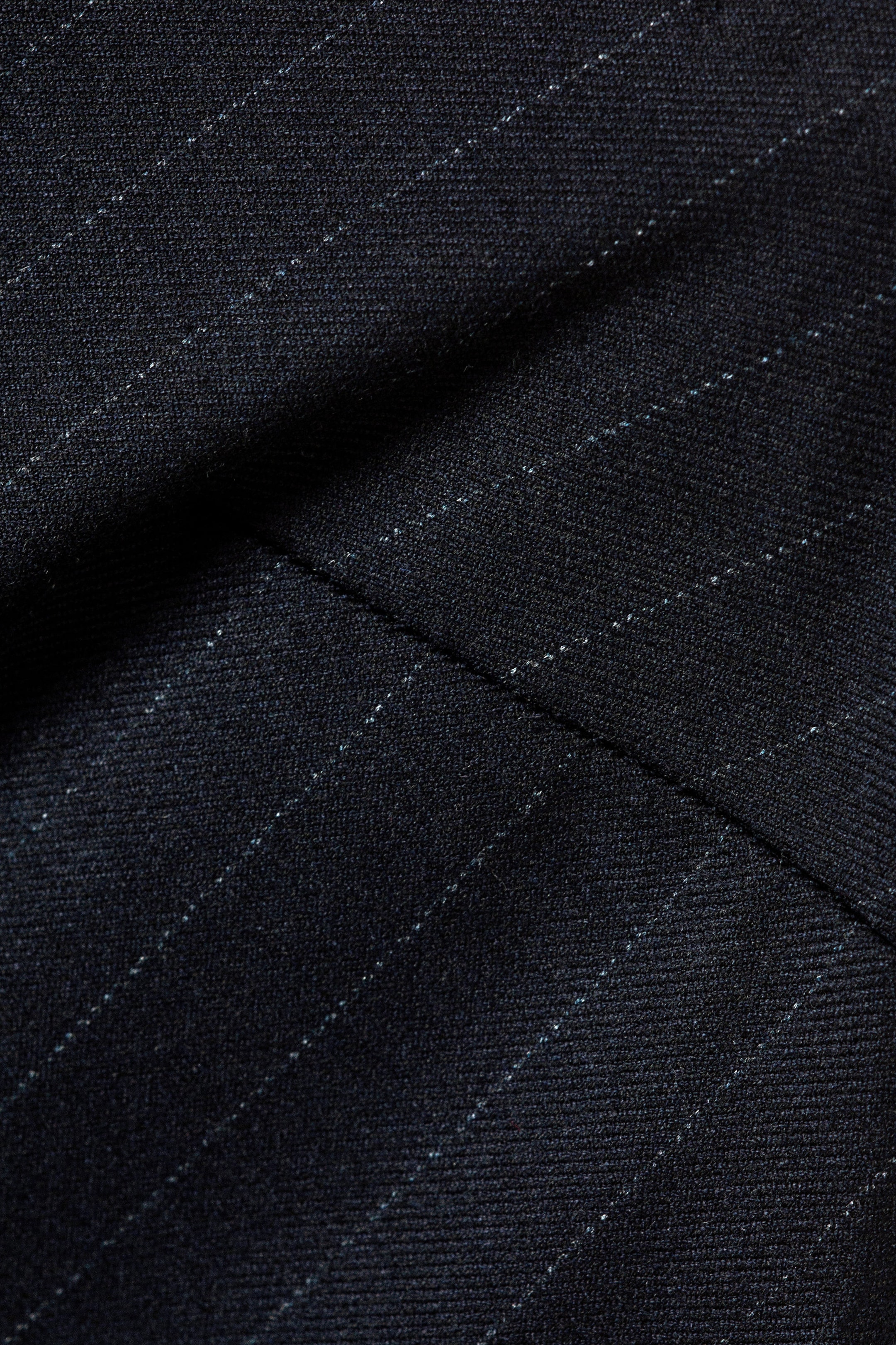 Dark Blue - Pinstripe - Slim Fit Halter Top - 5