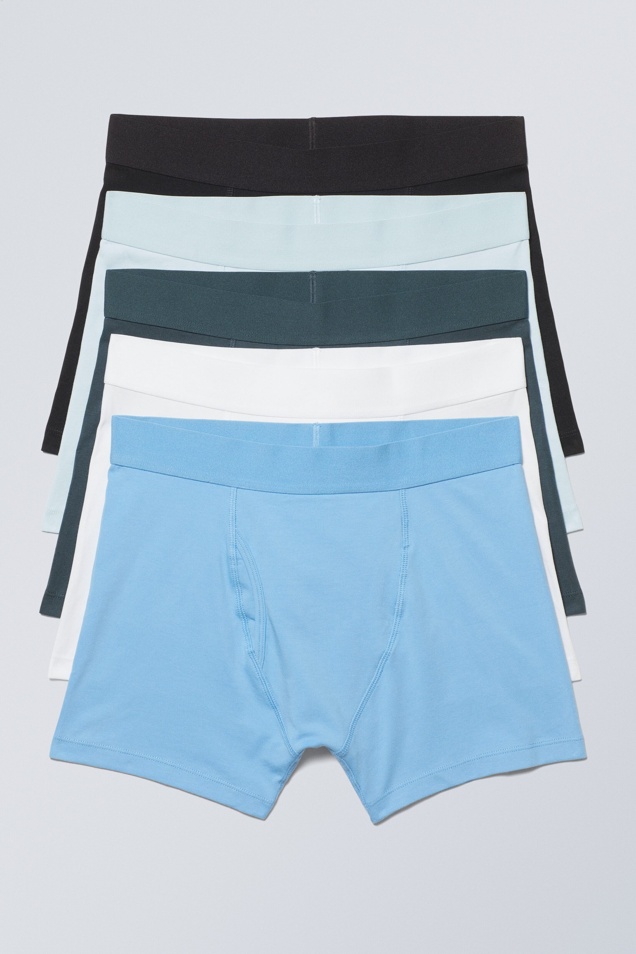 Blautöne - Boxershorts 5er-Pack