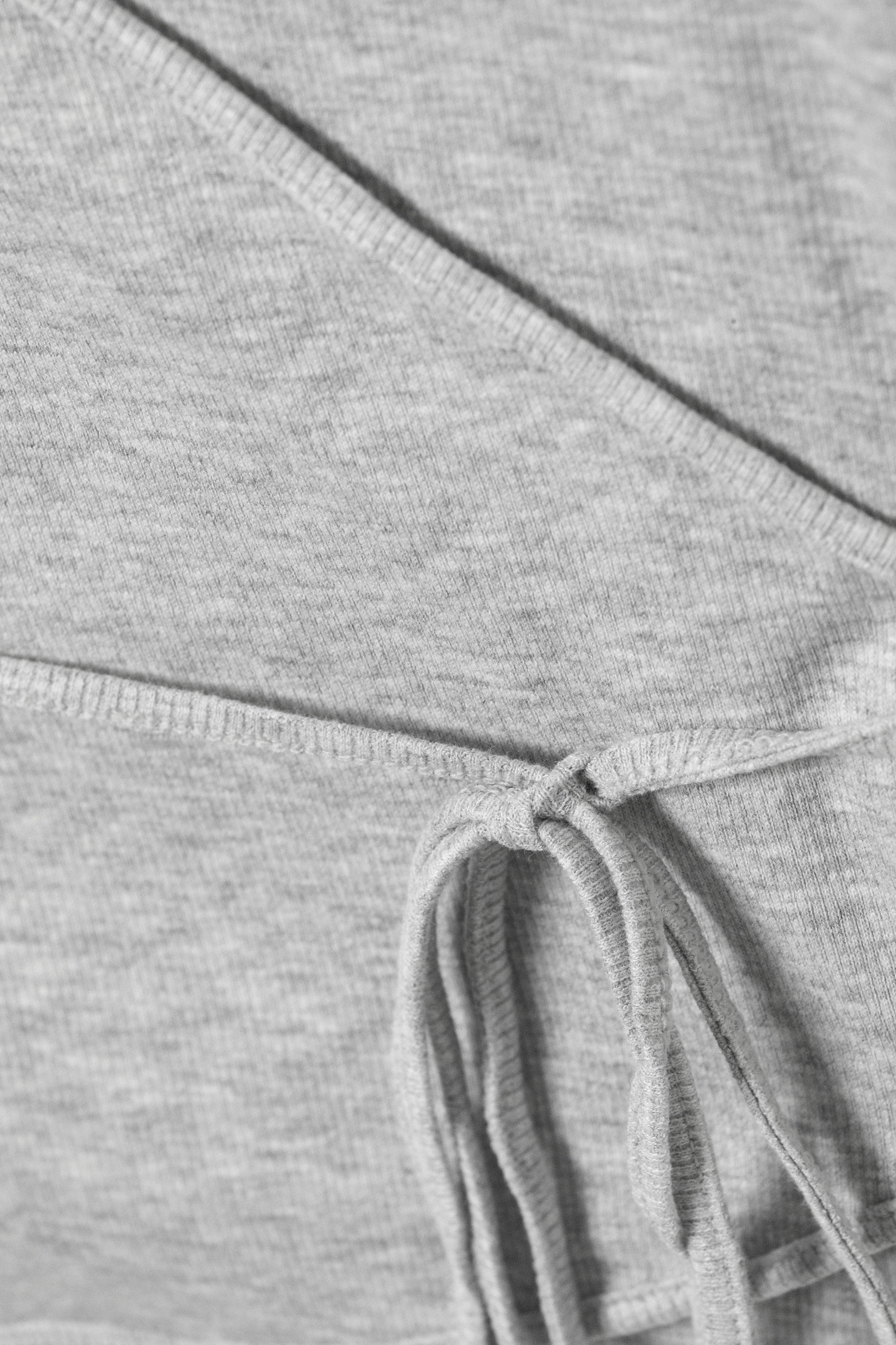 Grey Melange - Wrap Halter Top - 5