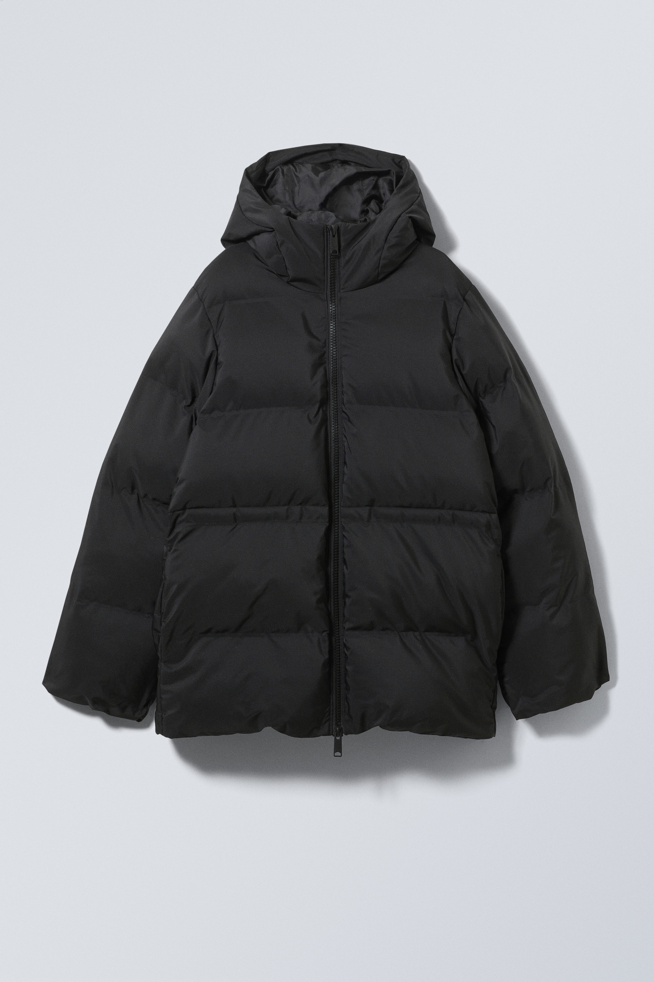 Black - Illisa Waisted Puffer Jacket - 0