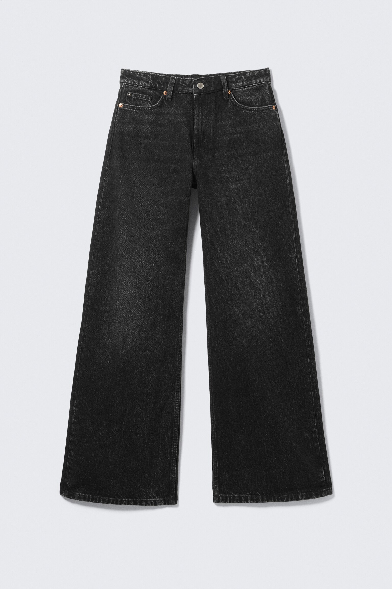 Paz Mid Rise Wide Leg Jeans - Paloma Black - Black/Perseus Blue - Medium Blue/Ajax Blue - Dark Blue - 2