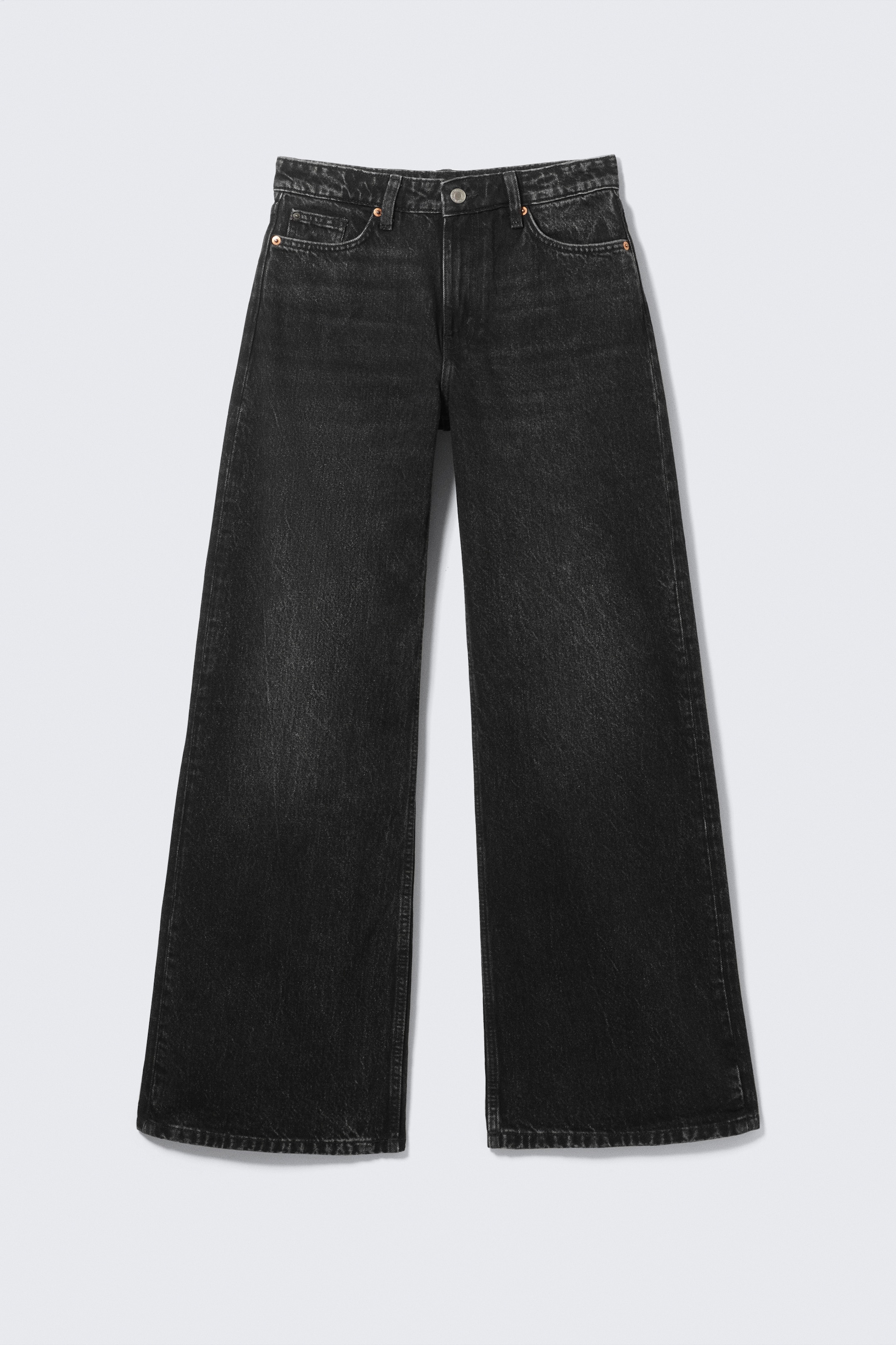 Größeres Bild anzeigen: Paz Mid Rise Wide Leg Jeans - Paloma Black - Schwarz - Ladies | H&M AT 6