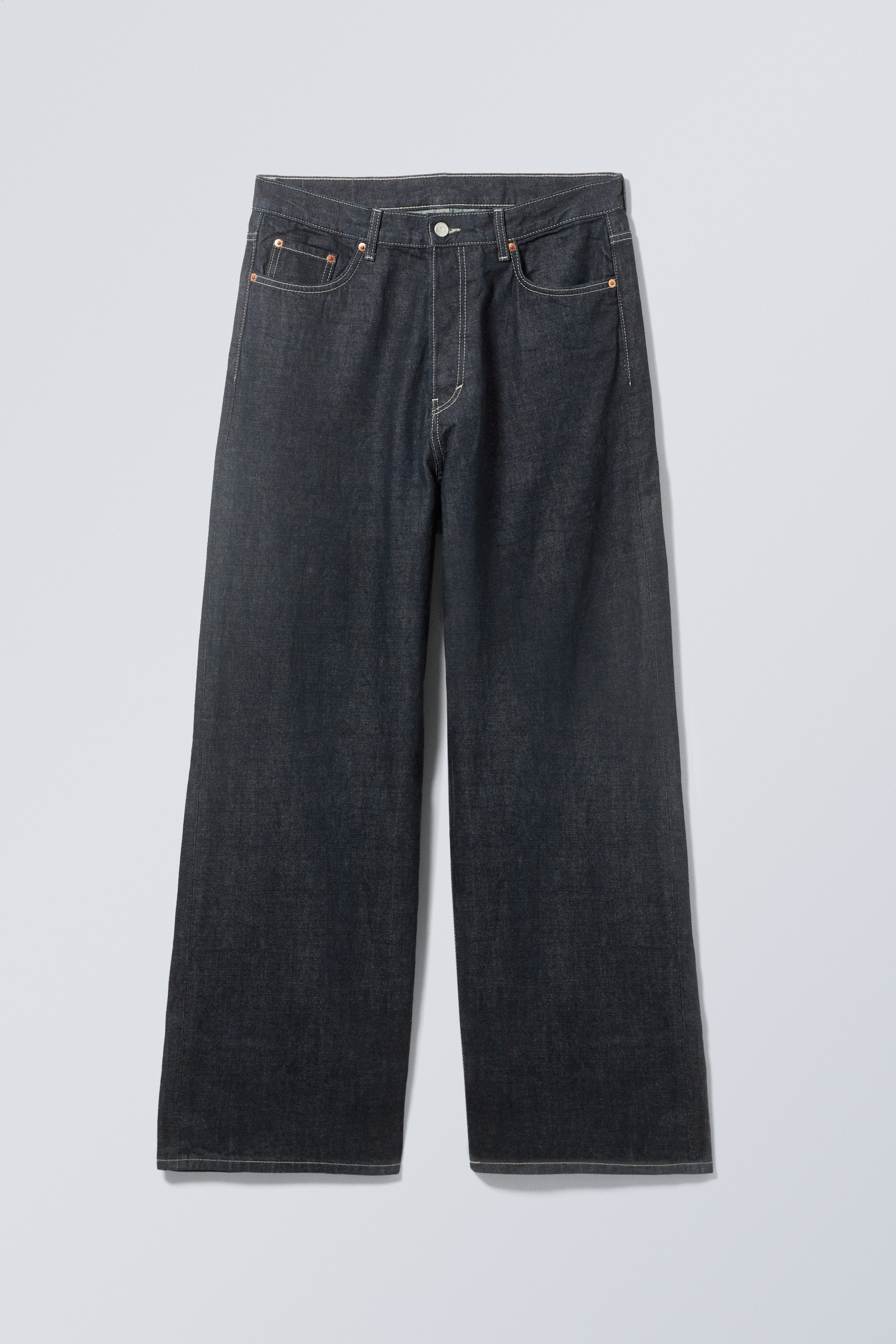 Grösseres Bild ansehen: Astro Loose Baggy Leg Jeans - Blue Rinse - Dunkelblau - HERREN | H&M CH 12