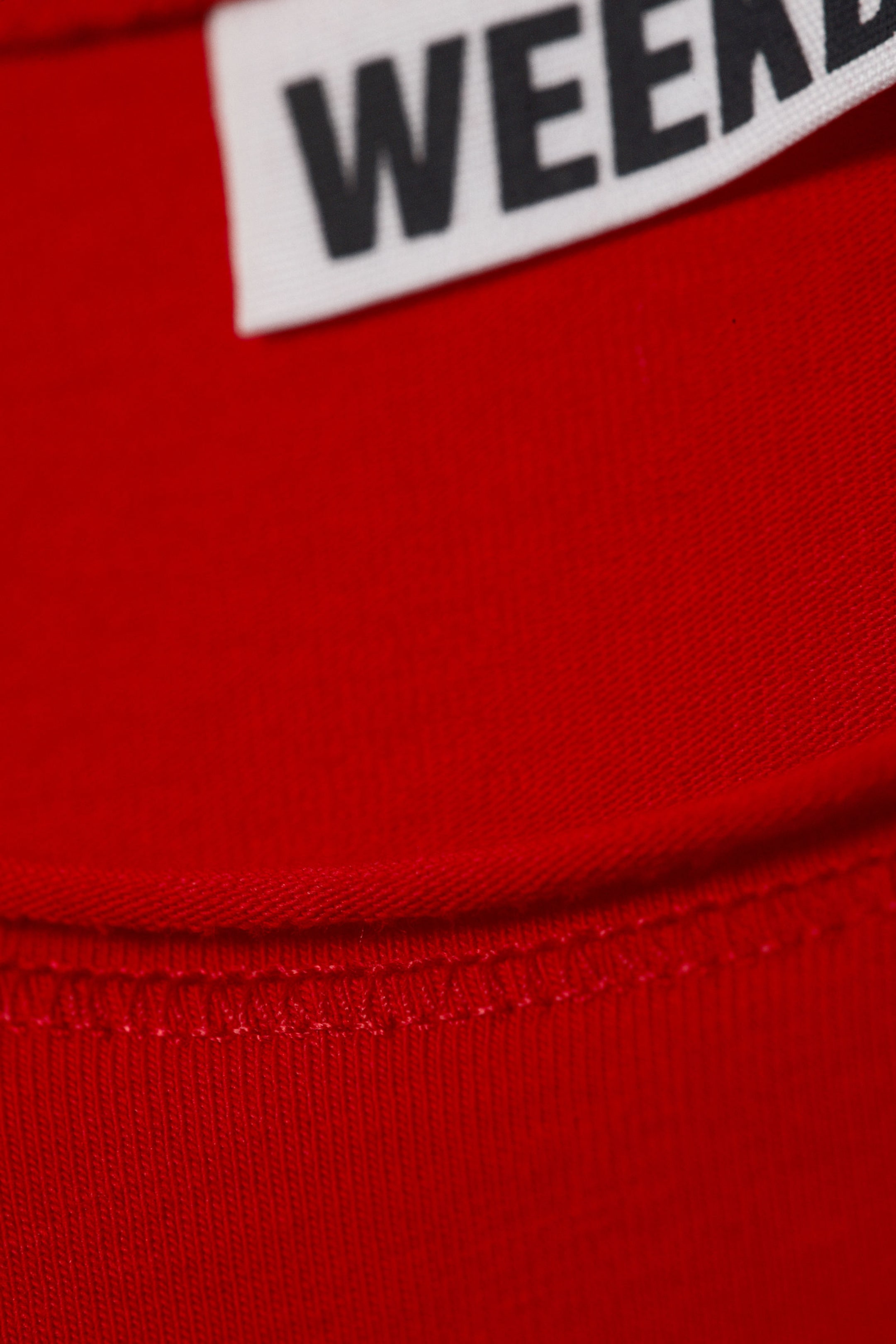 Knallrot - Longsleeve aus Baumwolle - 5