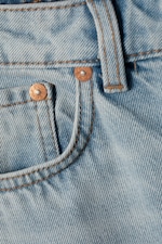 Verträumtes Blau - Pin Mid Waist Regular Straight Jeans - 1