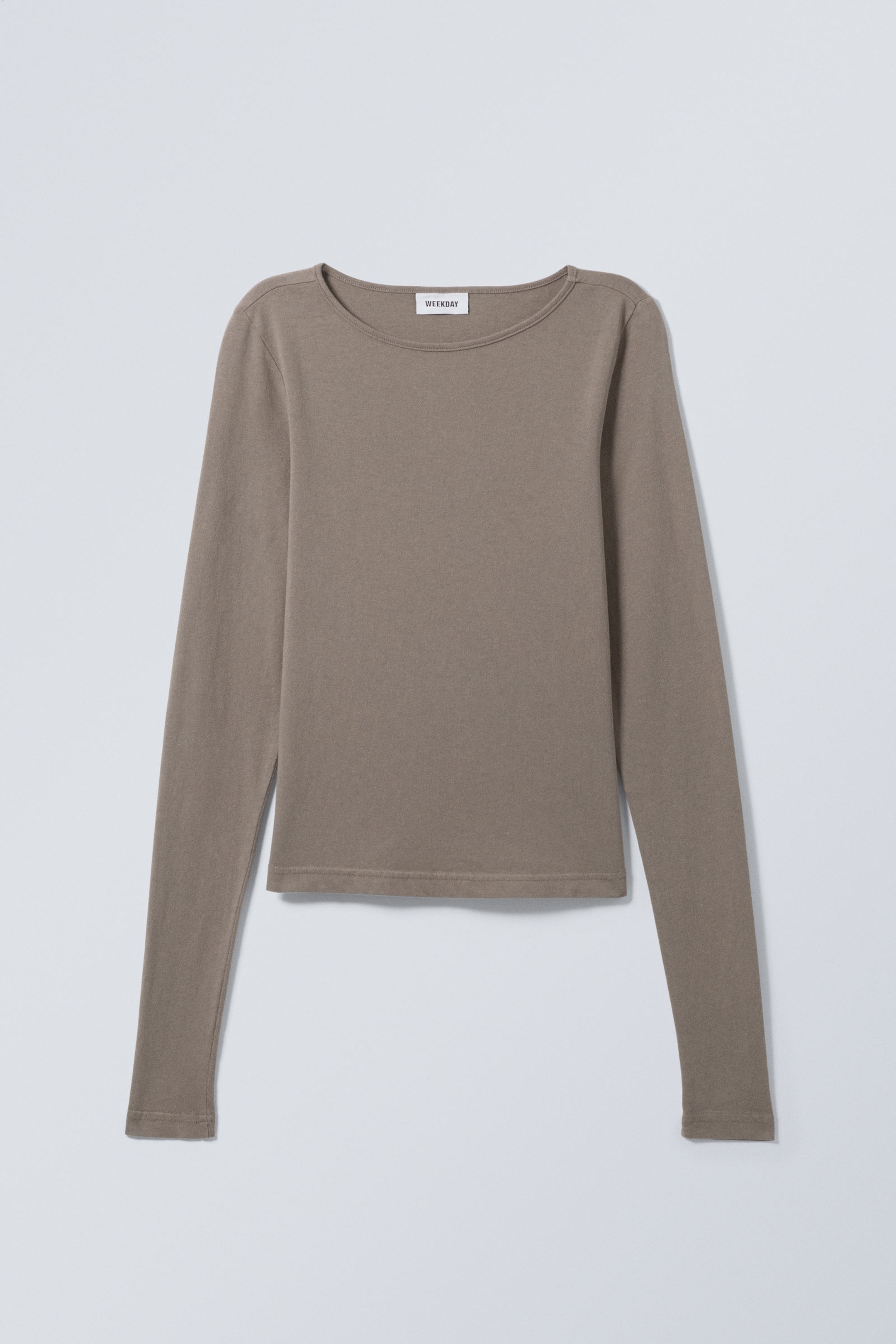 Washed Grey - Hannah Washed Long Sleeve Top - 0