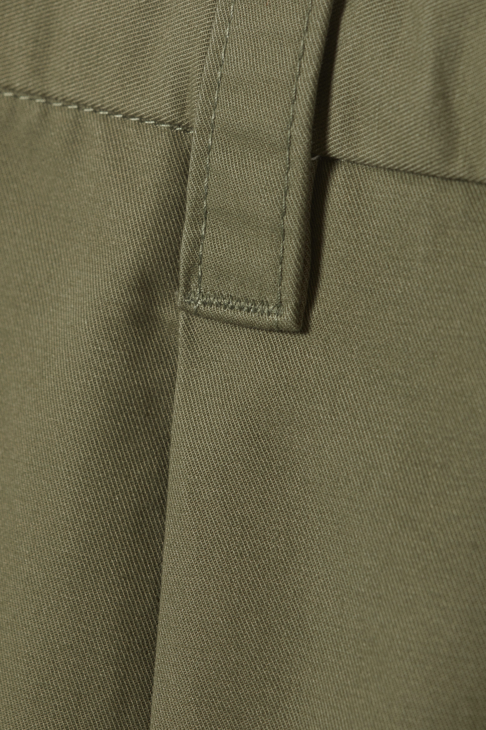 Khaki Green - Otis Oversized Pleated Cotton Twill Chinos - 6
