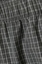 Checked Dark Mole - Low Rise Cotton Shorts - 4
