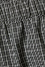 Checked Dark Mole - Low Rise Cotton Shorts - 1