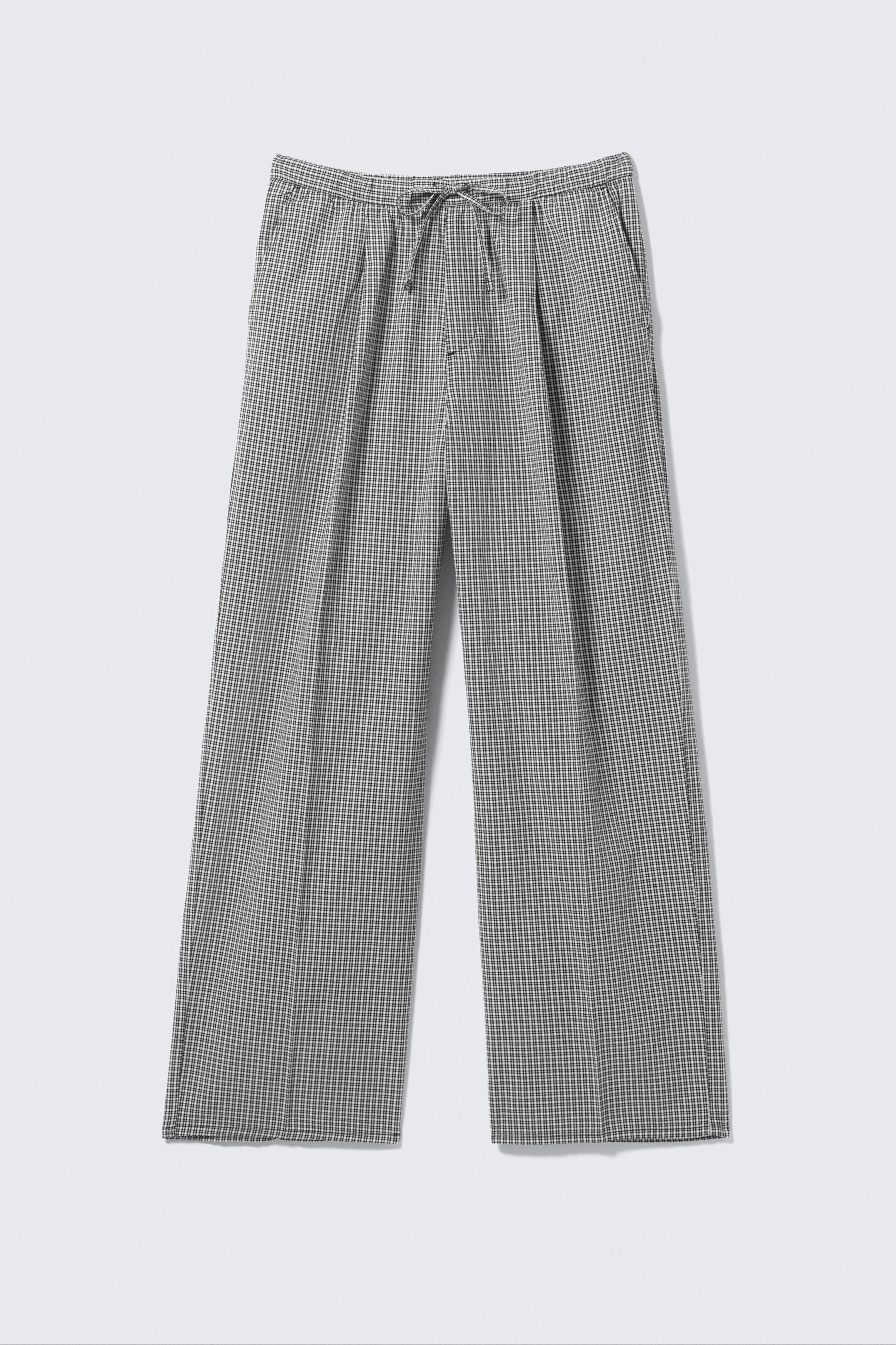#272627 - Checked Loose Cotton Trousers - 2