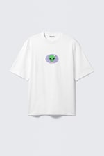 Vit - Global Rymdisar - Tryckt T-shirt med avslappnad passform - 0