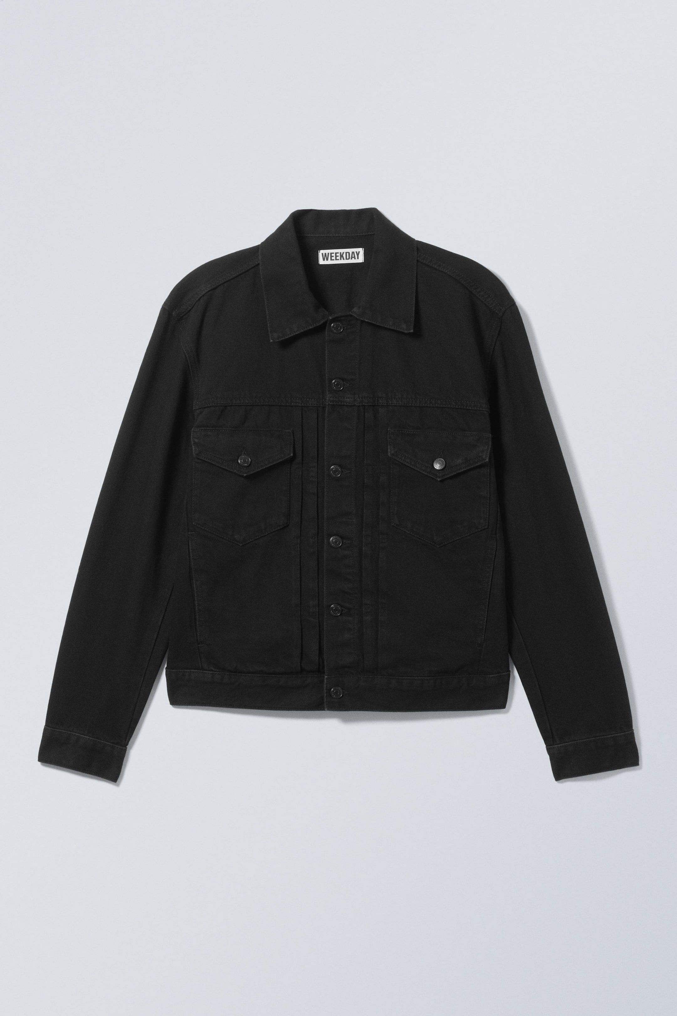 Black Rinse - Black - Relaxed Fit Denim Jacket - 9