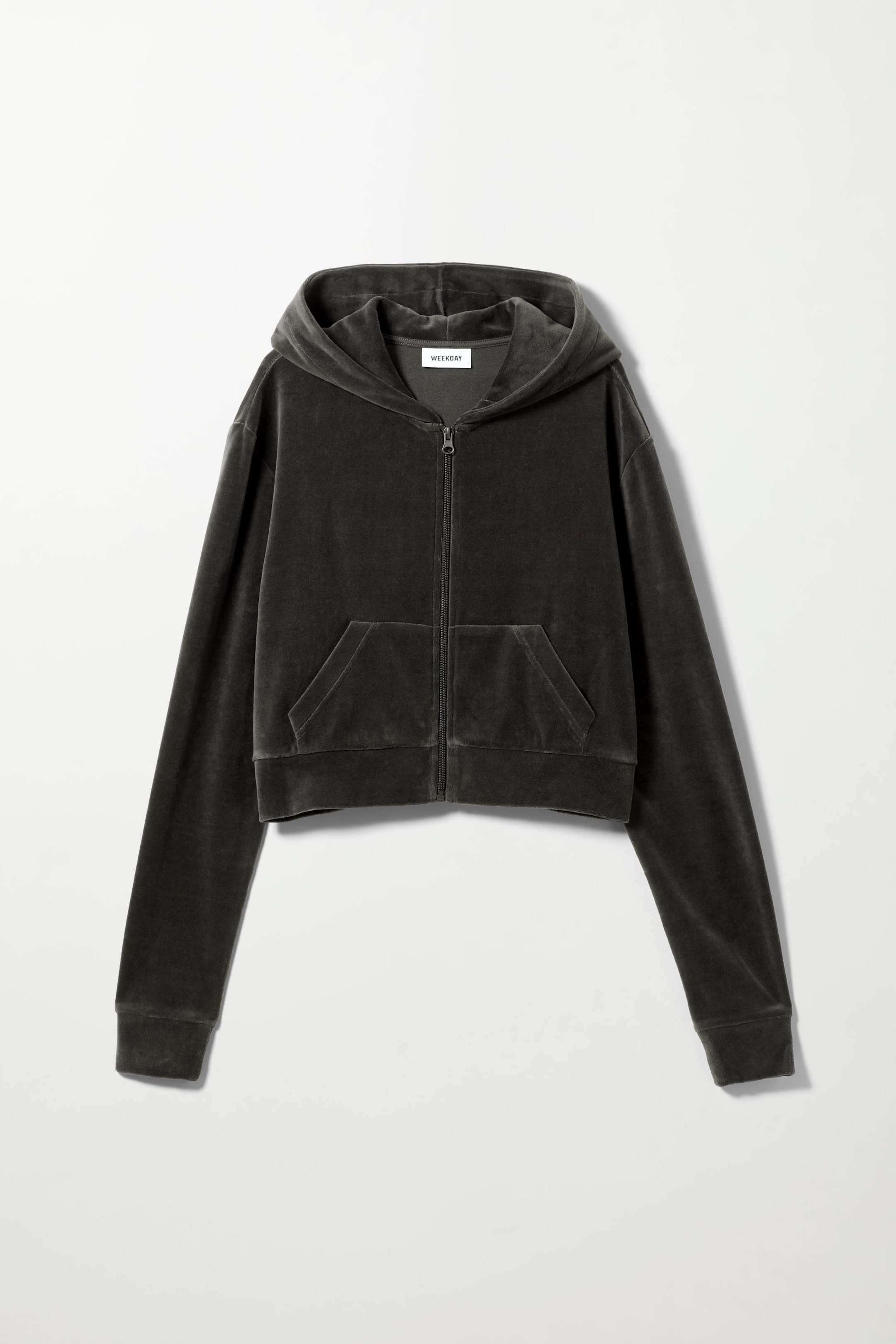 Black - Juno Velour Zip Hoodie - 0