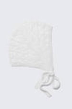 White - Soft Knitted Bonnet - 0
