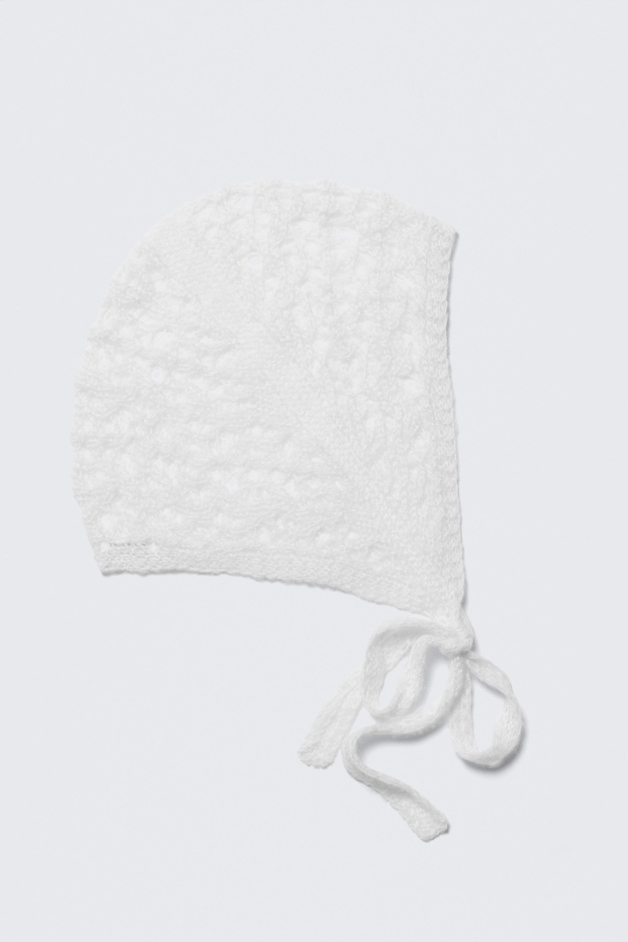 White - Soft Knitted Bonnet