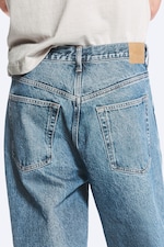 90s Blue - Mittelblau - Galaxy Mid Waist Loose Straight Jeans - 3