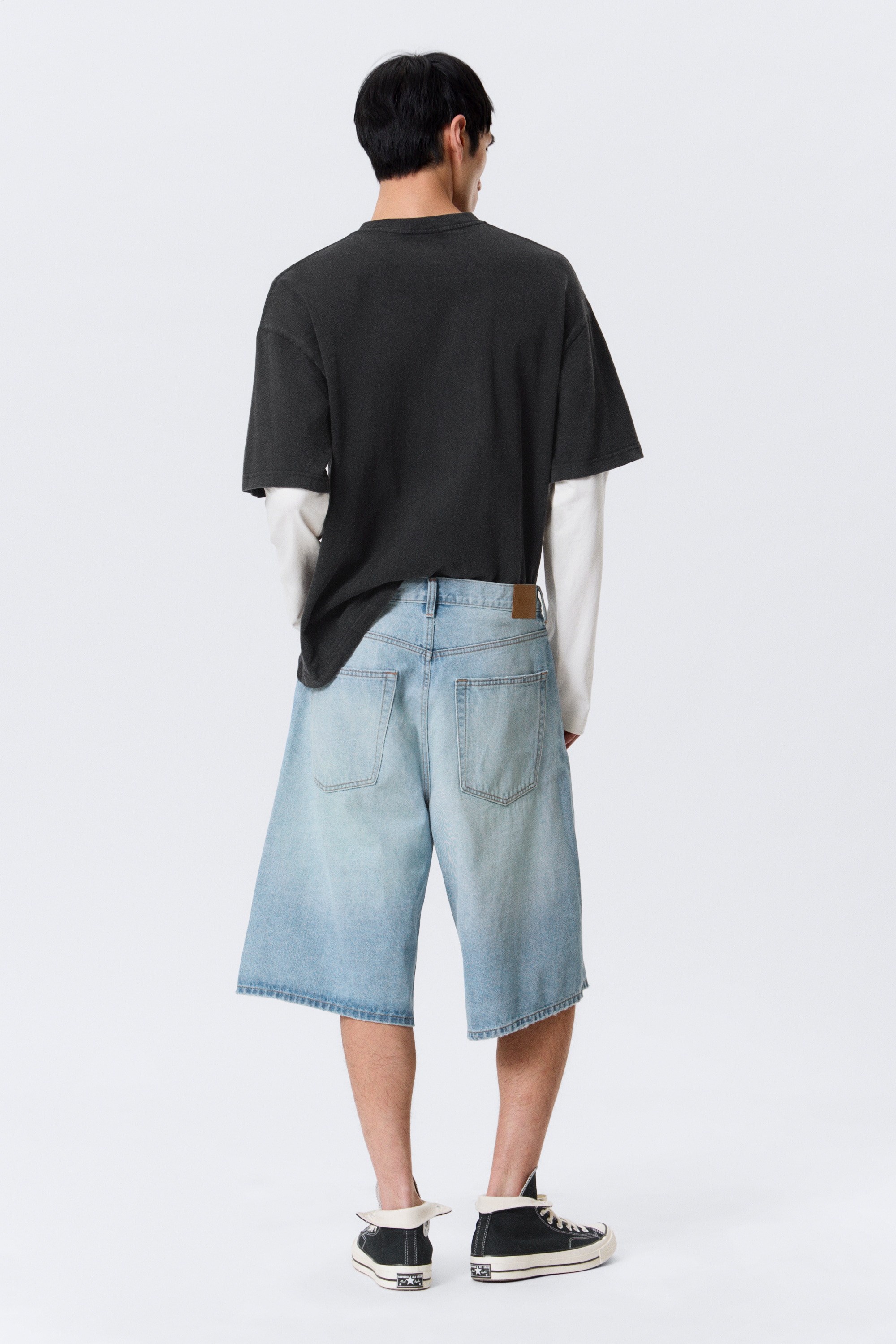 Jorts Baggy Dames Harajuku Baggy Jeans voor Dames Bermudashorts voor Meisjes Jeans Shorts Zomershorts Jeans Koreaans Lichtgewicht Shorts Knielange