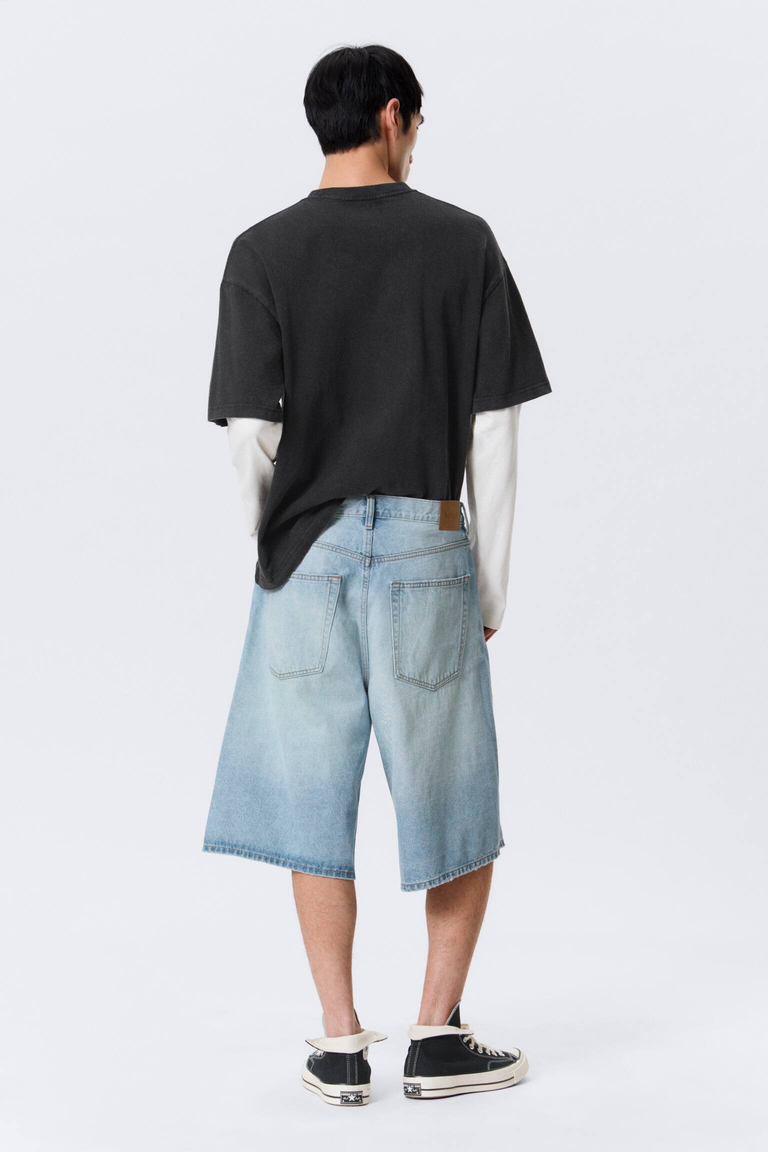 Astro дънкови шорти с ниска талия и свободна кройка - Кимбърли синьо - светло синьо/Redondo Black - Черно/Ситизън Блу - Светлосин/Blue Hymn - Средно синьо - 3