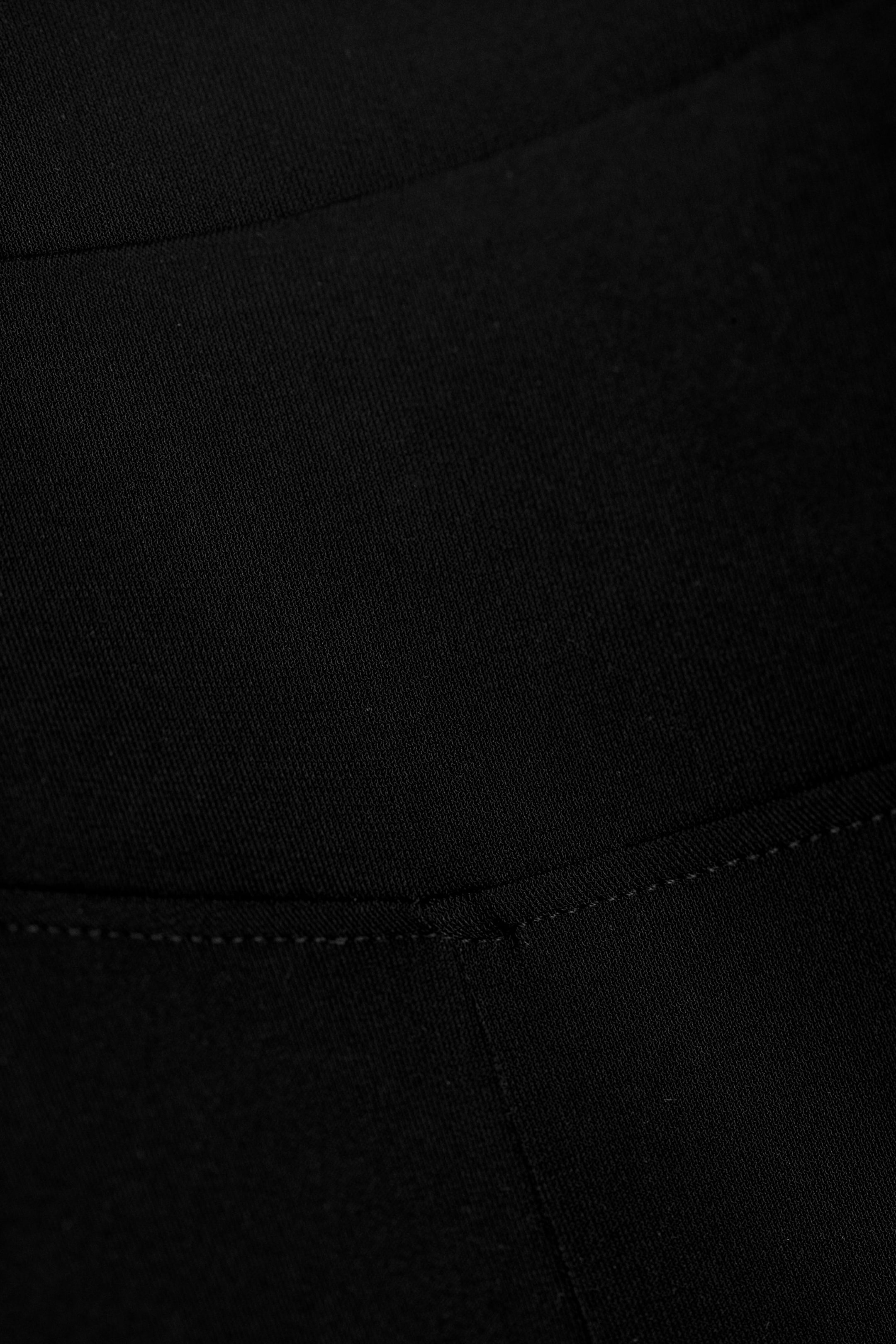 Black - Low Rise Flared Jersey Trousers - 4