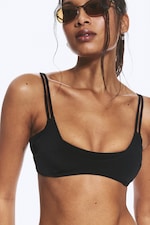 Noir - Haut de maillot à plusieurs épaisseurs - 1