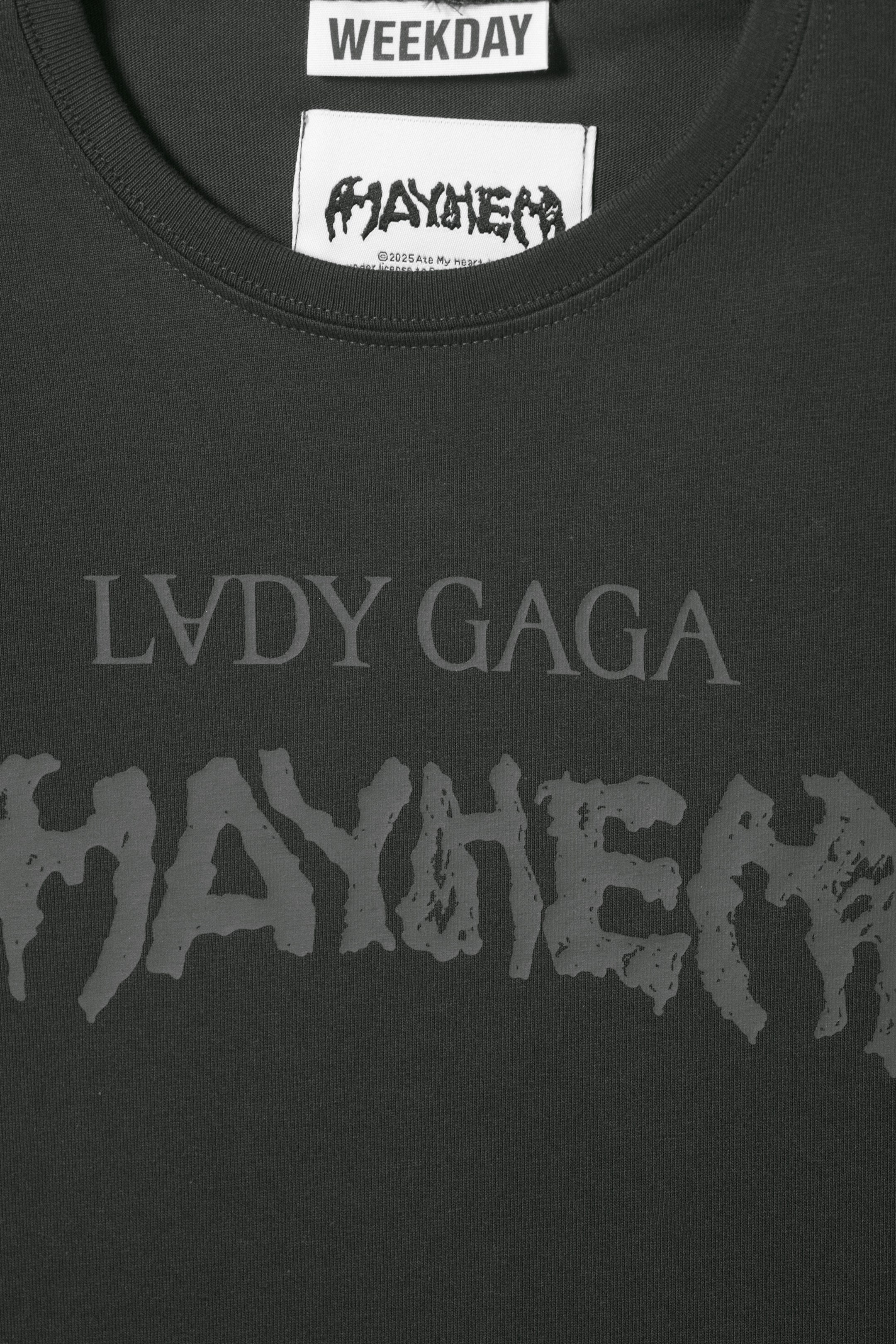 Off-black - Lady Gaga Baby Tee - 6