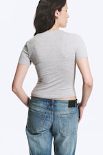 Grå - Slim Fit T-shirt - 2