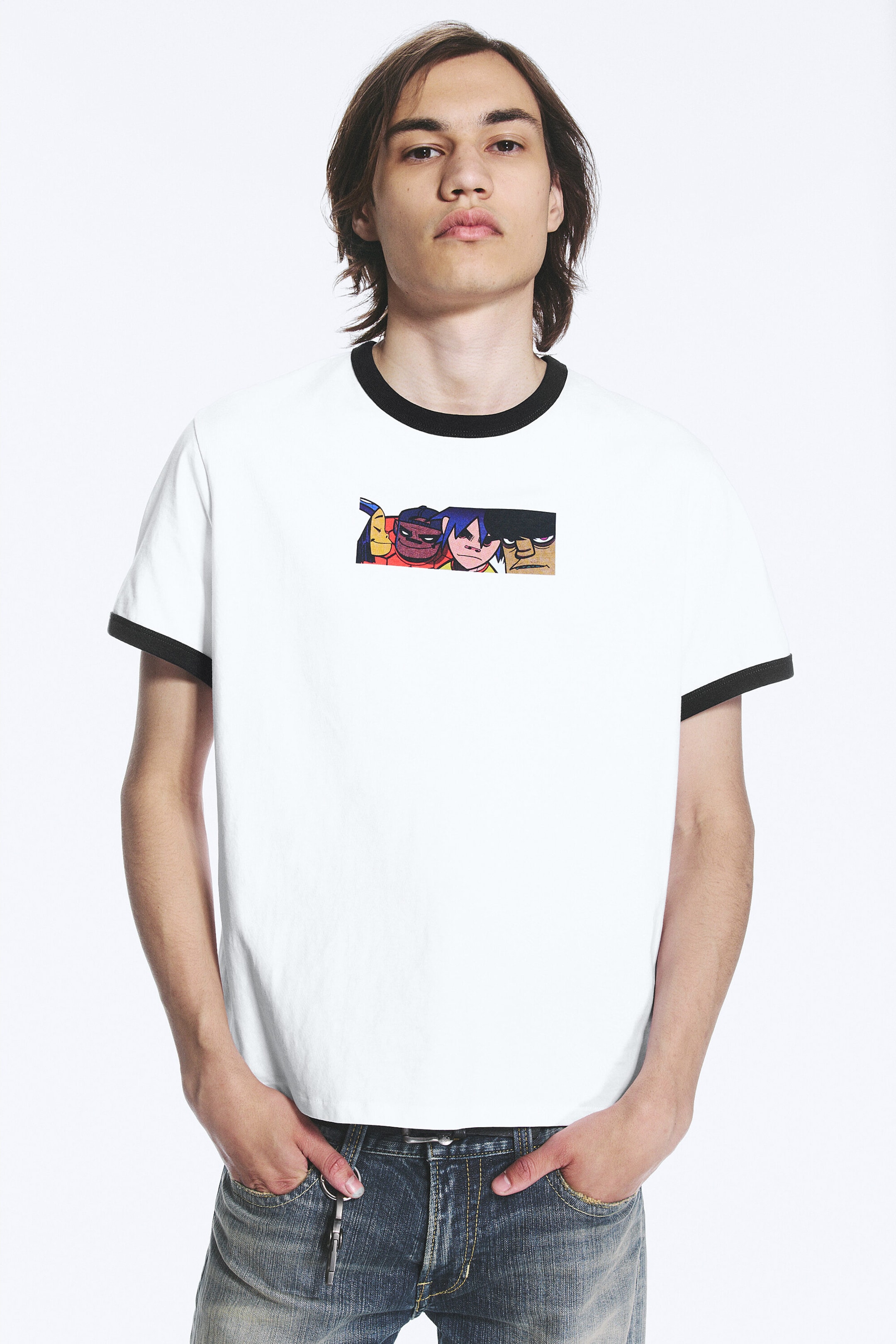 White - Gorillaz T-shirt - 1