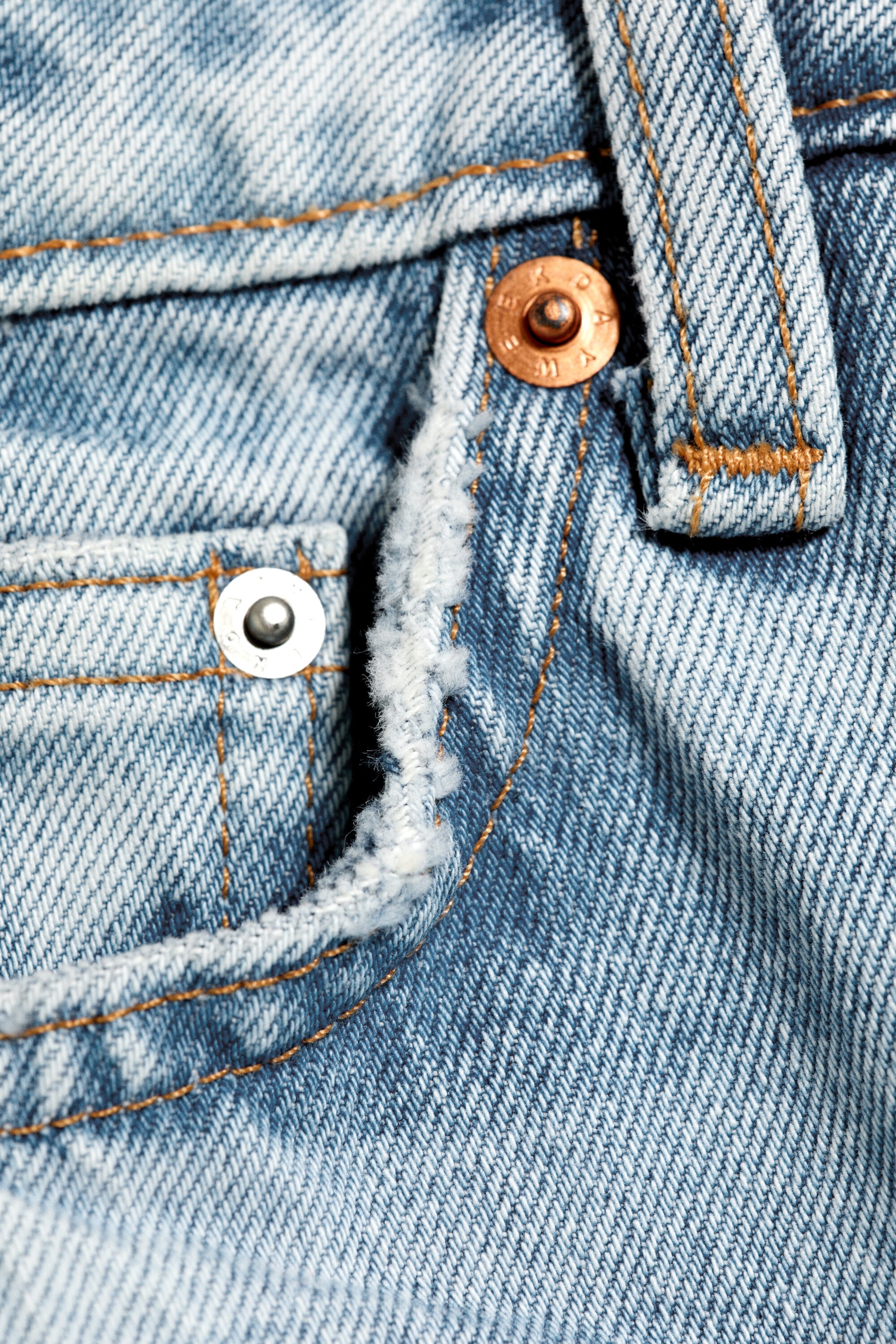Trot Blue – lyseblå - Paz jeans med mellomhøyt liv og vide ben - 6