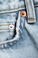 Trot Blue – lyseblå - Paz jeans med mellomhøyt liv og vide ben - 6