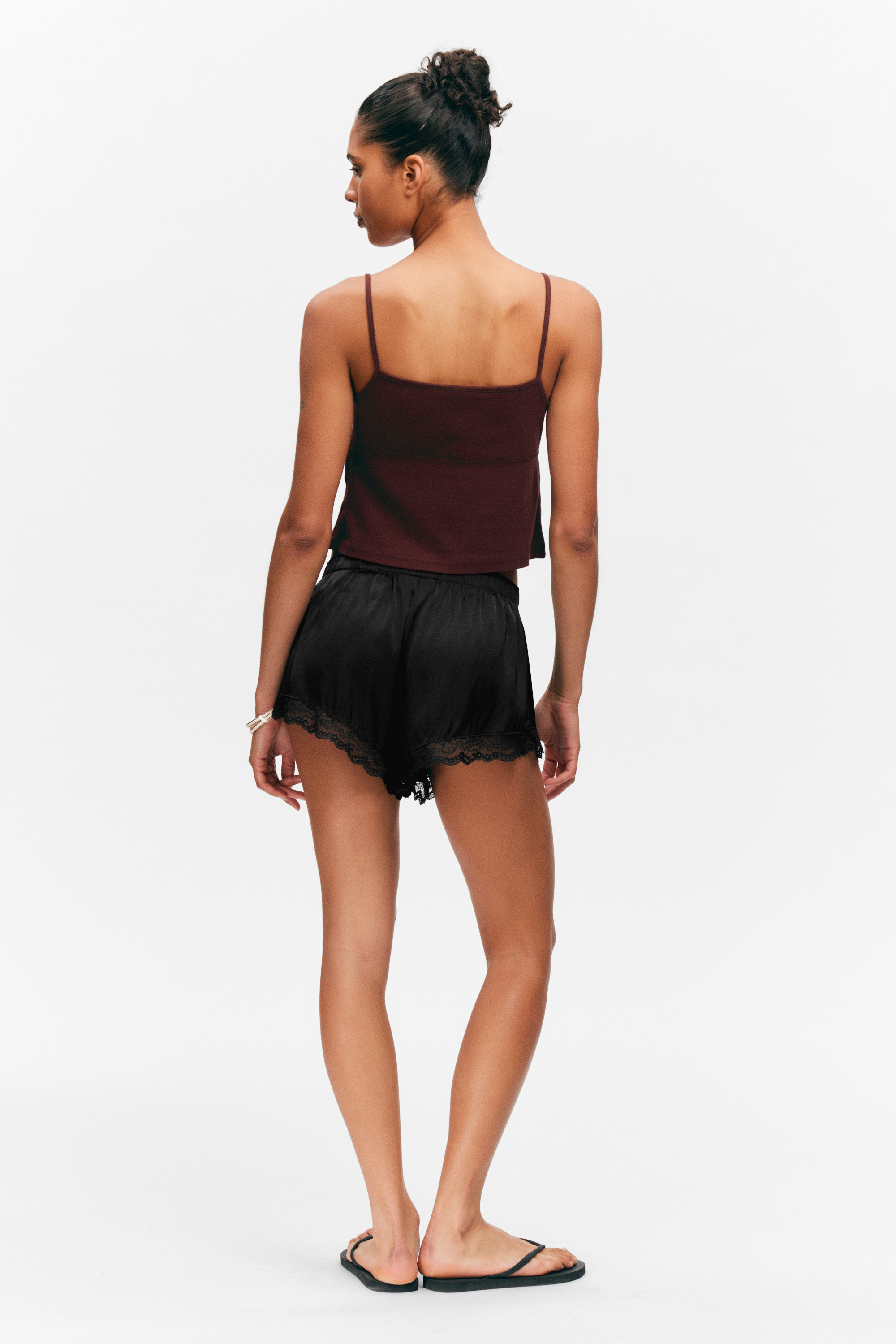 Dark Red - Soft Strap Top - 5