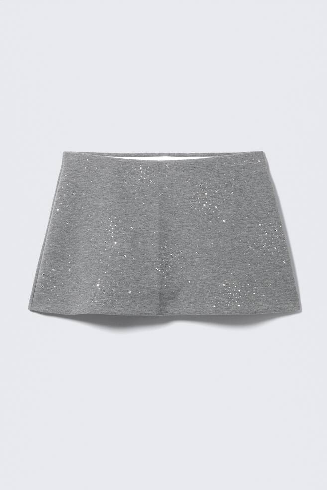 Mini Scuba Skirt - Grey - 1