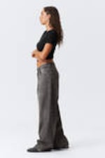 Mine Grey - Astro Loose Baggy Leg Jeans - 5