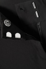 Noir - Pantalon de costume évasé taille basse - 5