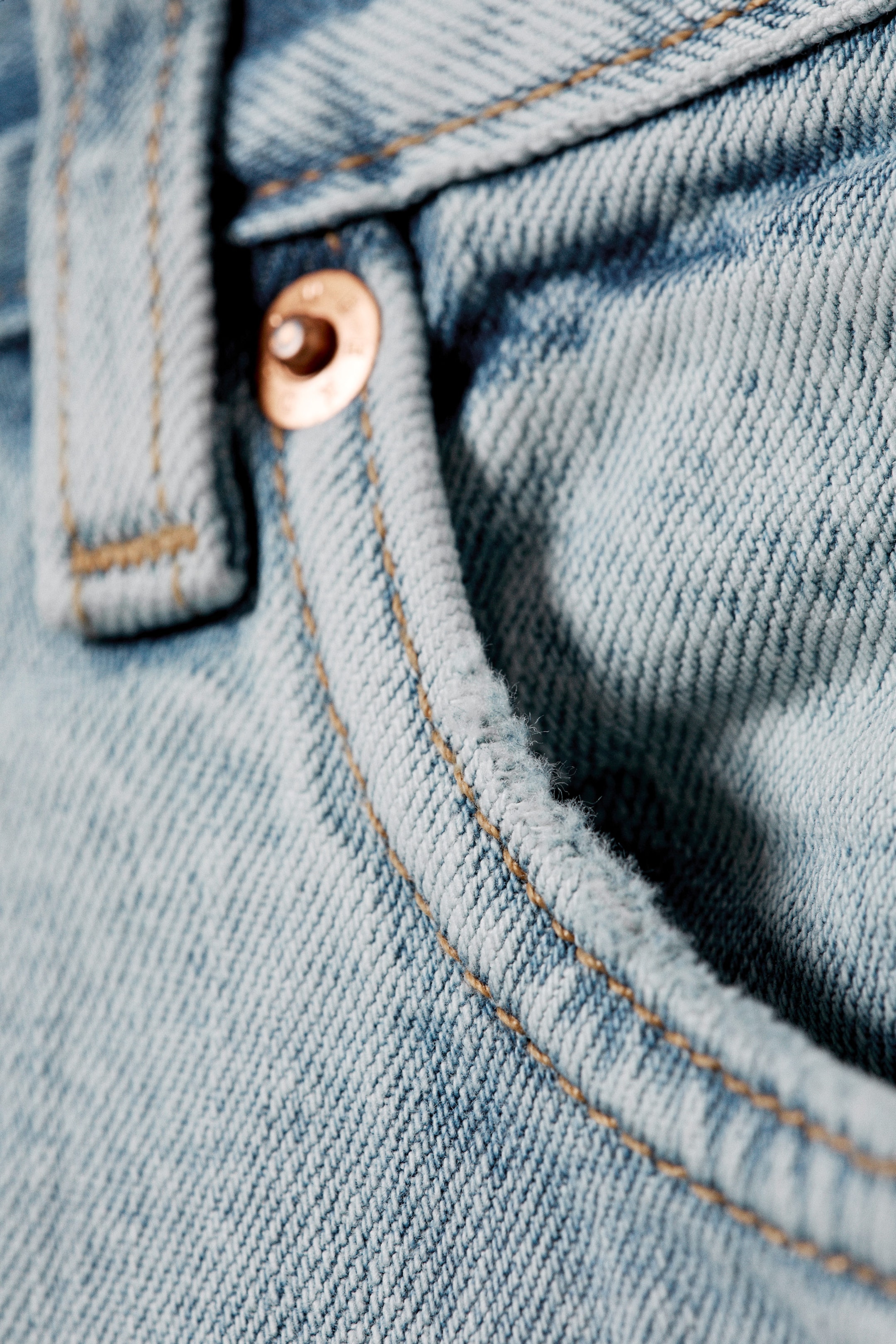 Dream Blue - Light Blue - Astro Mid Rise Loose Baggy Leg Unisex Jeans - 7