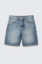Blue Horses - Mittelblau - Galaxy Mid Waist Loose Denim Shorts - 5
