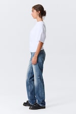 Board Blue - Medium Blue - Arrow Low Rise Regular Straight Leg Jeans - 2