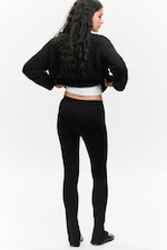 Dunkel - Stretchhose mit Reißverschluss - 2