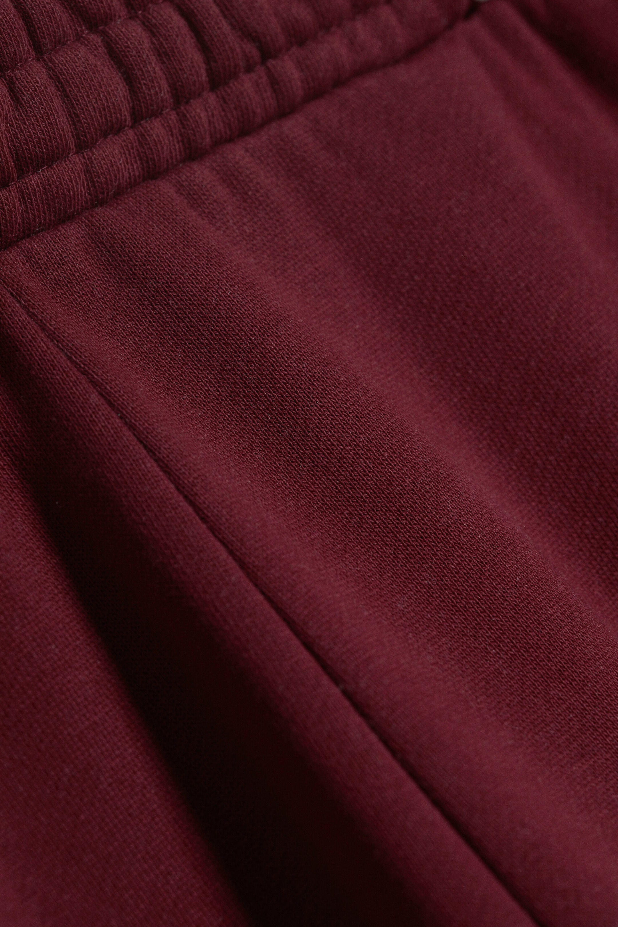 Washed Dark Red - Mid-Rise Heavyweight Barrel Sweatpants - 2
