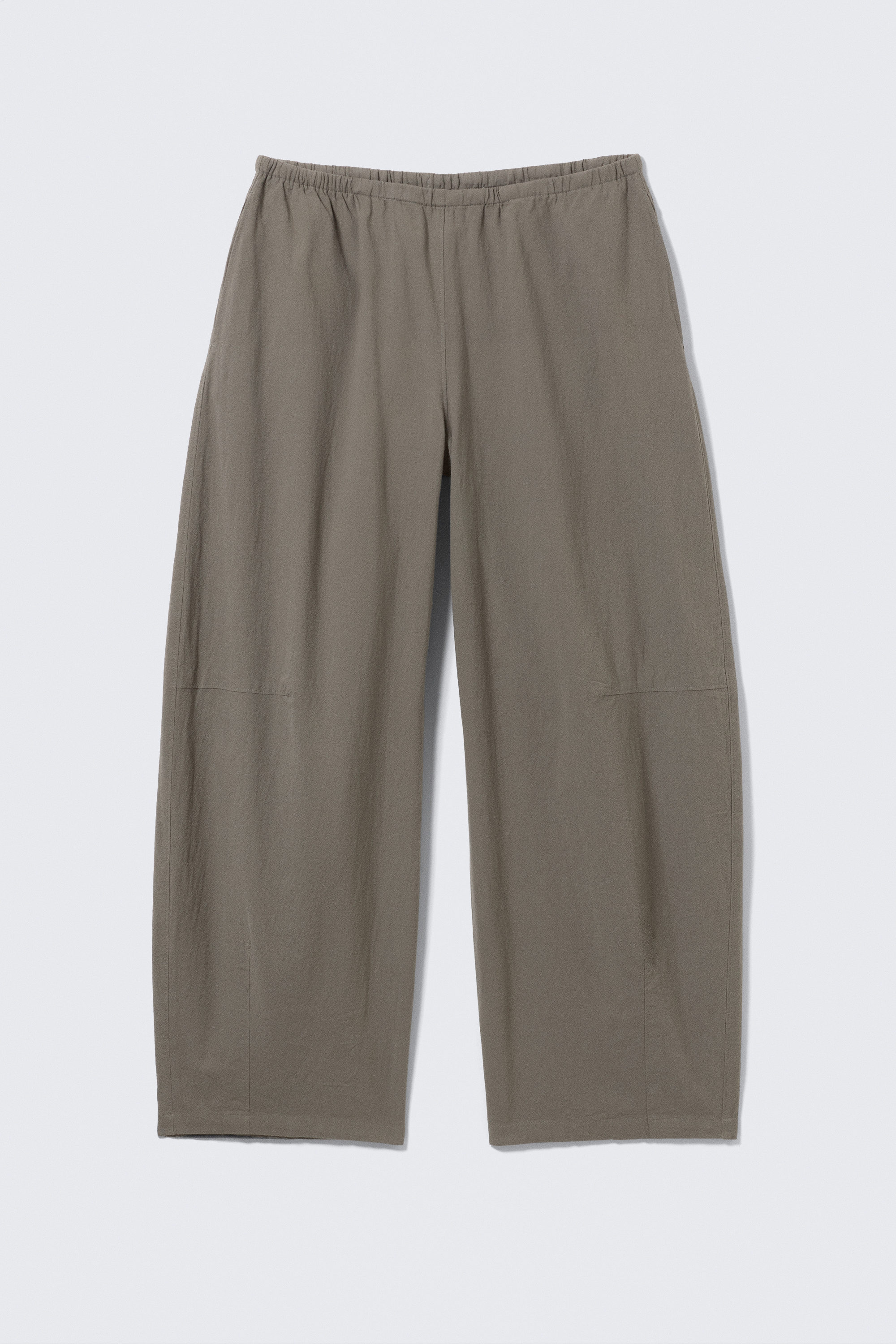 low rise loose pull-on trousers - Grey | Weekday EU