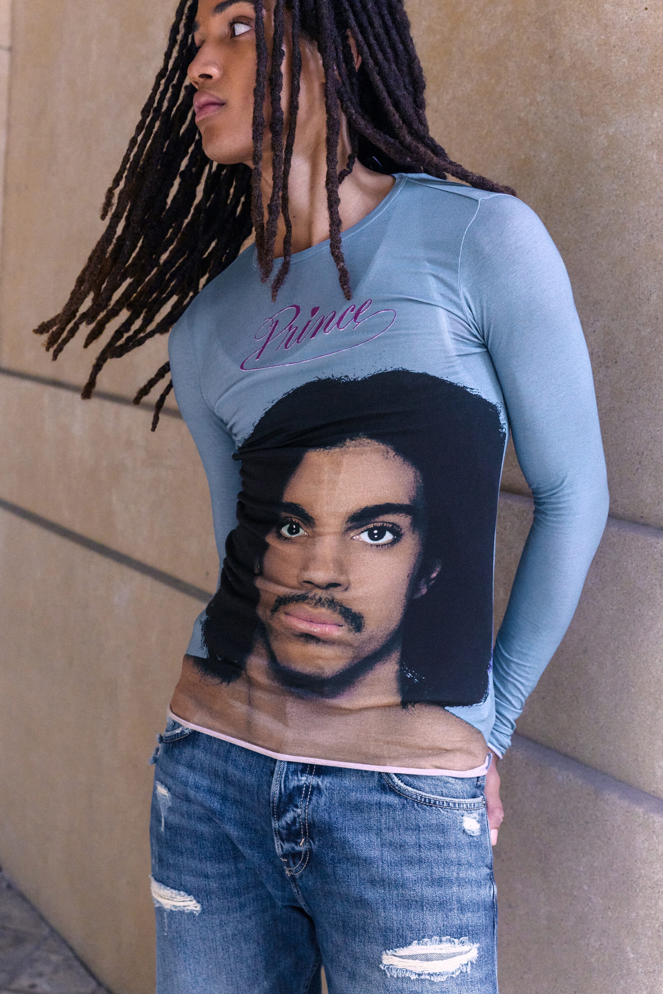 Turquoise - Prince Slim Long-Sleeved Top - 2