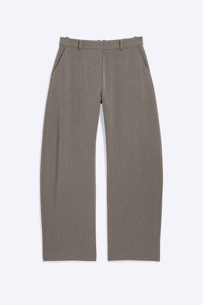 Barrel Suiting Trouser - Dark Mole/Black - 1